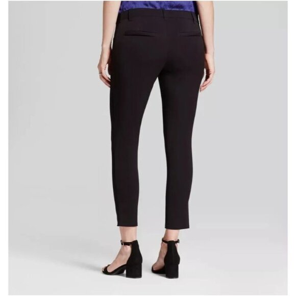 Ingrid & Isabel Maternity Black Ankle Skinny Trouser Pants Sz 4 Stretch - Picture 3 of 7